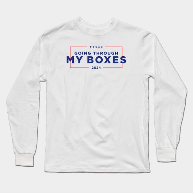 Trump: My Boxes Long Sleeve T-Shirt by Third Unit